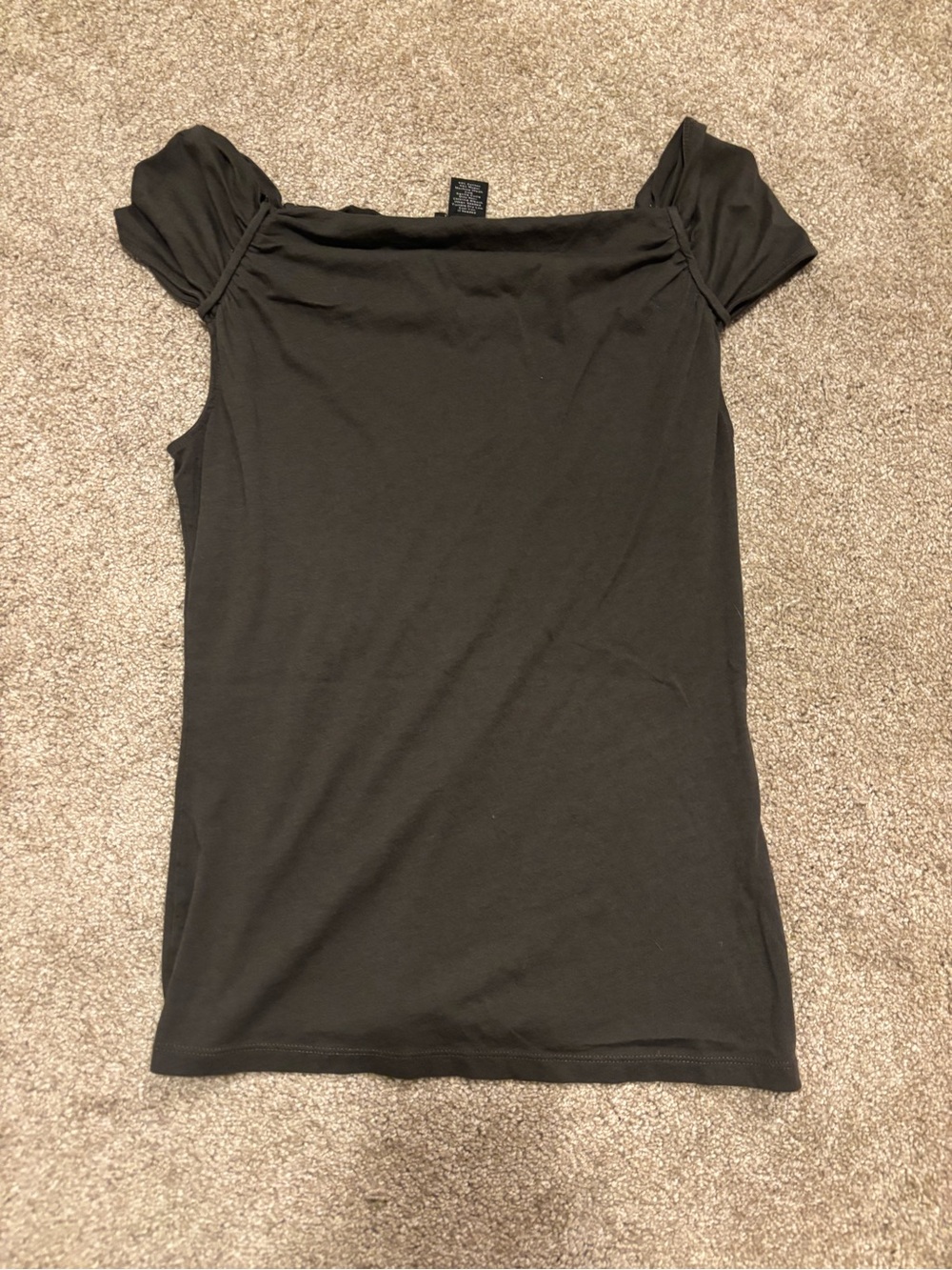 Ann Taylor Brown Off-Shoulder Tank Top